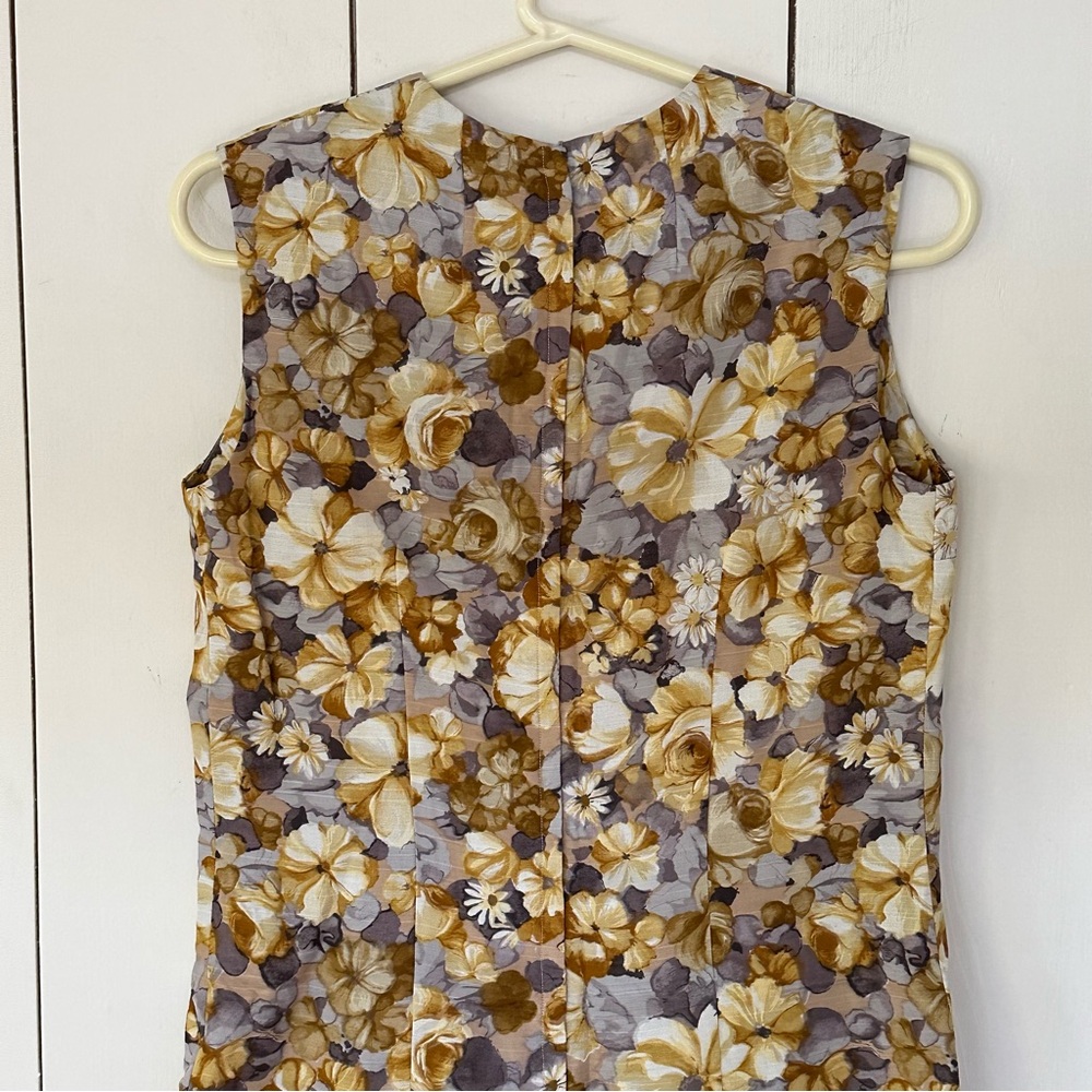 Vintage 60s/70s Mod Floral Dress Sz S - Picture 7 of 9